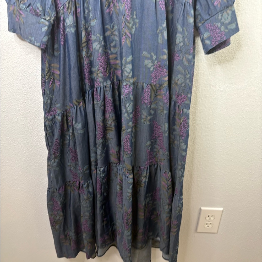 NWT-Natural Life Tiered Floral Dress Size Medium - Picture 3 of 8